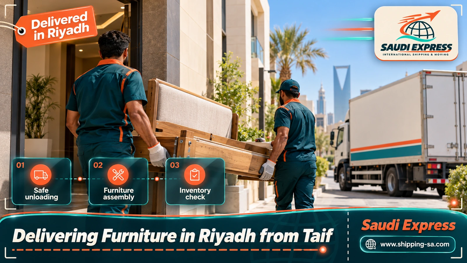 Delivering Furniture in Riyadh from Taif