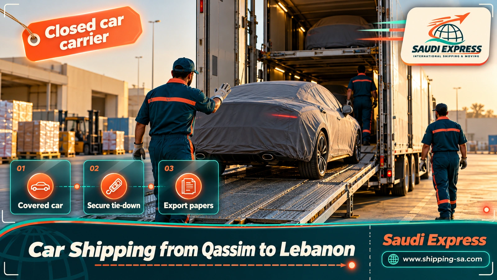 Car Shipping from Qassim to Lebanon
