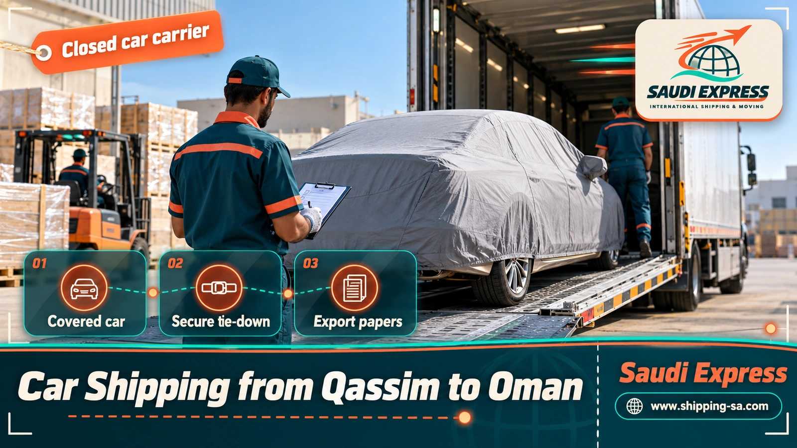 Car Shipping from Qassim to Oman