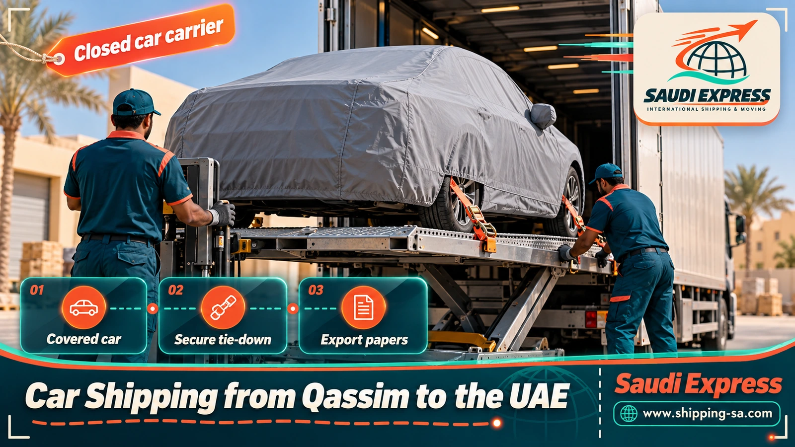 Car Shipping from Qassim to the UAE