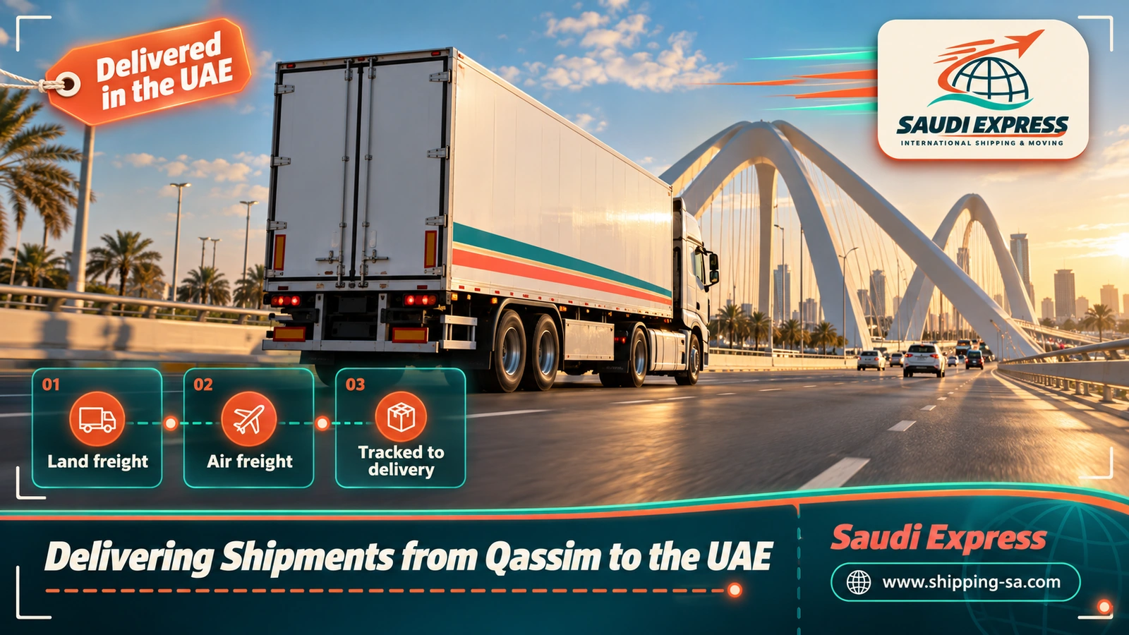 Delivering Shipments from Qassim to the UAE