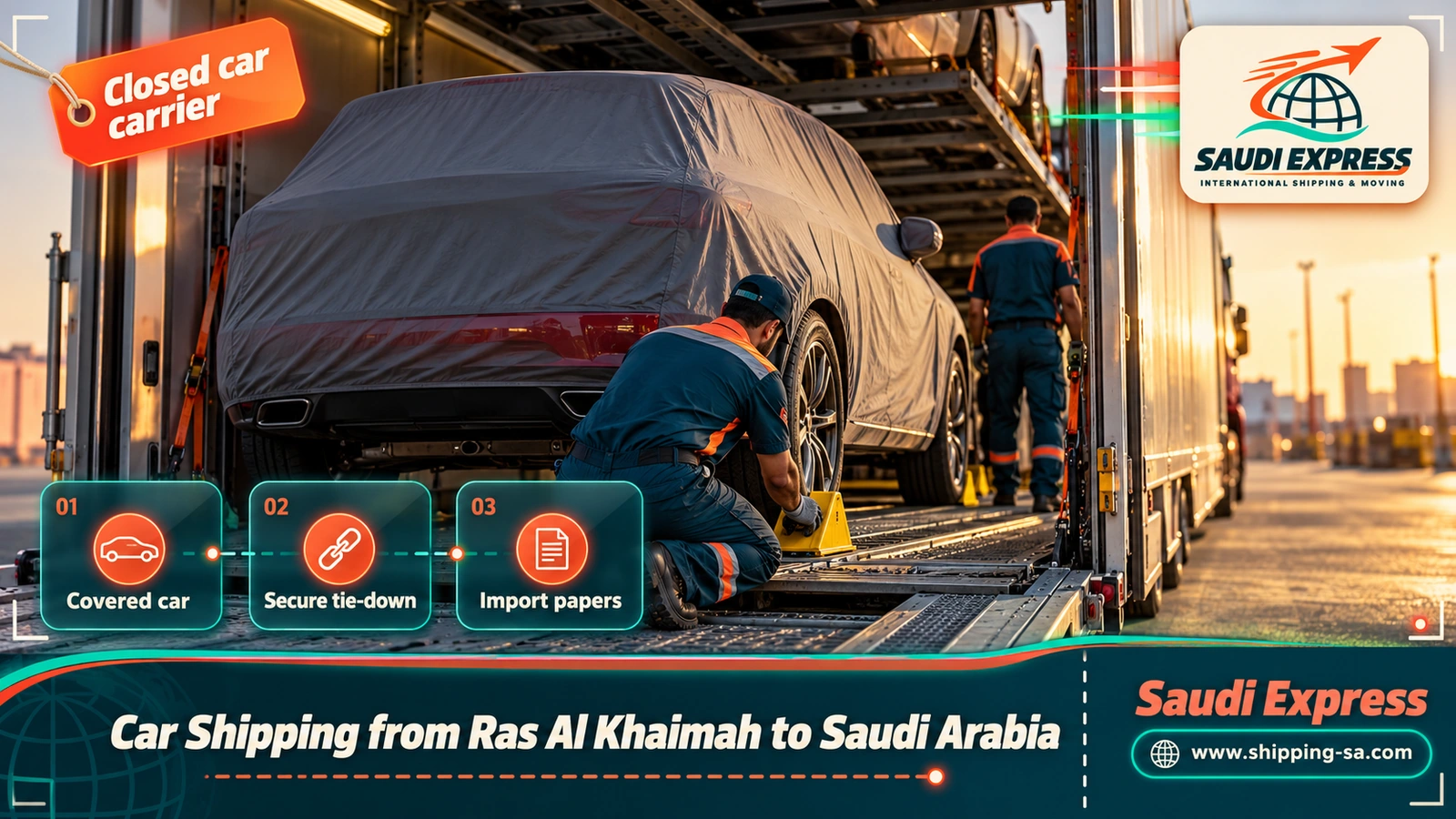 Car Shipping from Ras Al Khaimah to Saudi Arabia