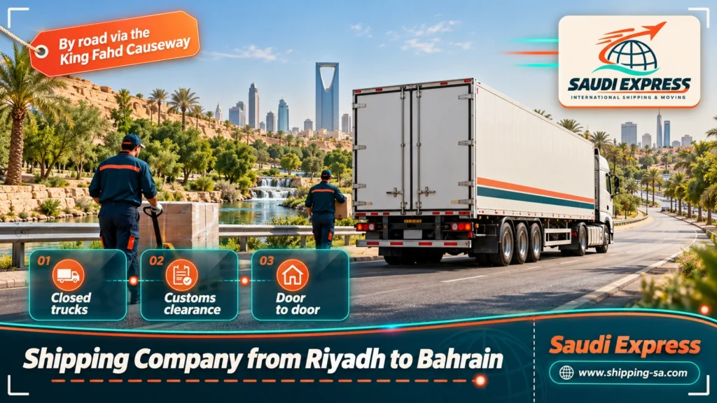 Shipping Company from Riyadh to Bahrain