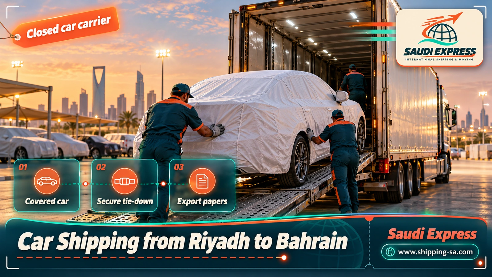 Car Shipping from Riyadh to Bahrain