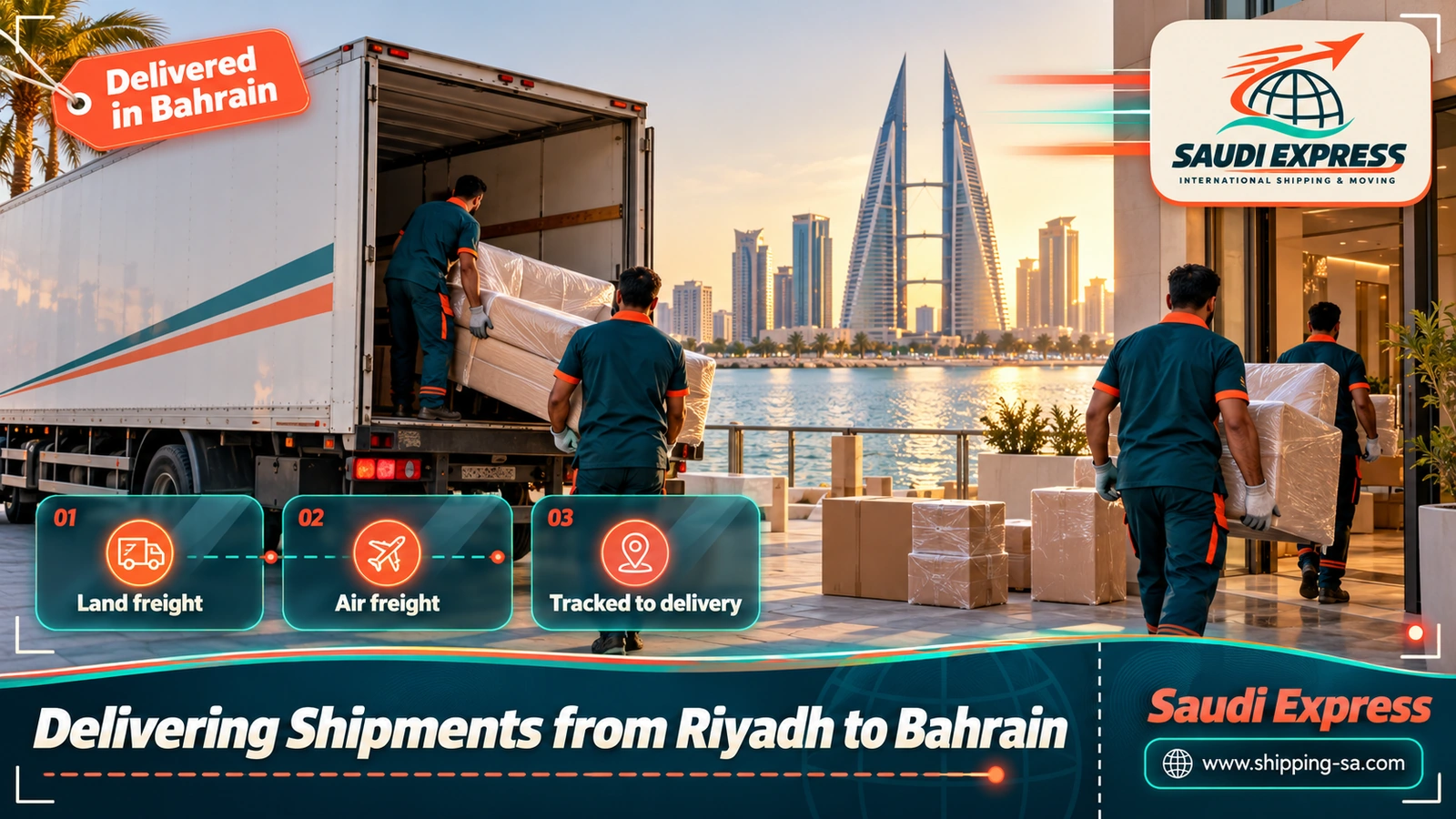 Delivering Shipments from Riyadh to Bahrain
