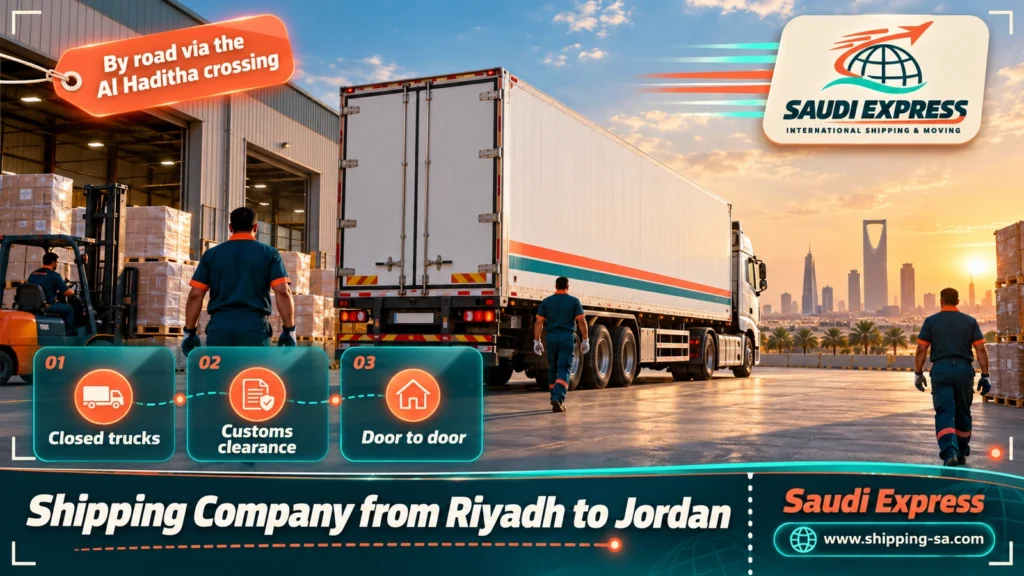 Shipping Company from Riyadh to Jordan