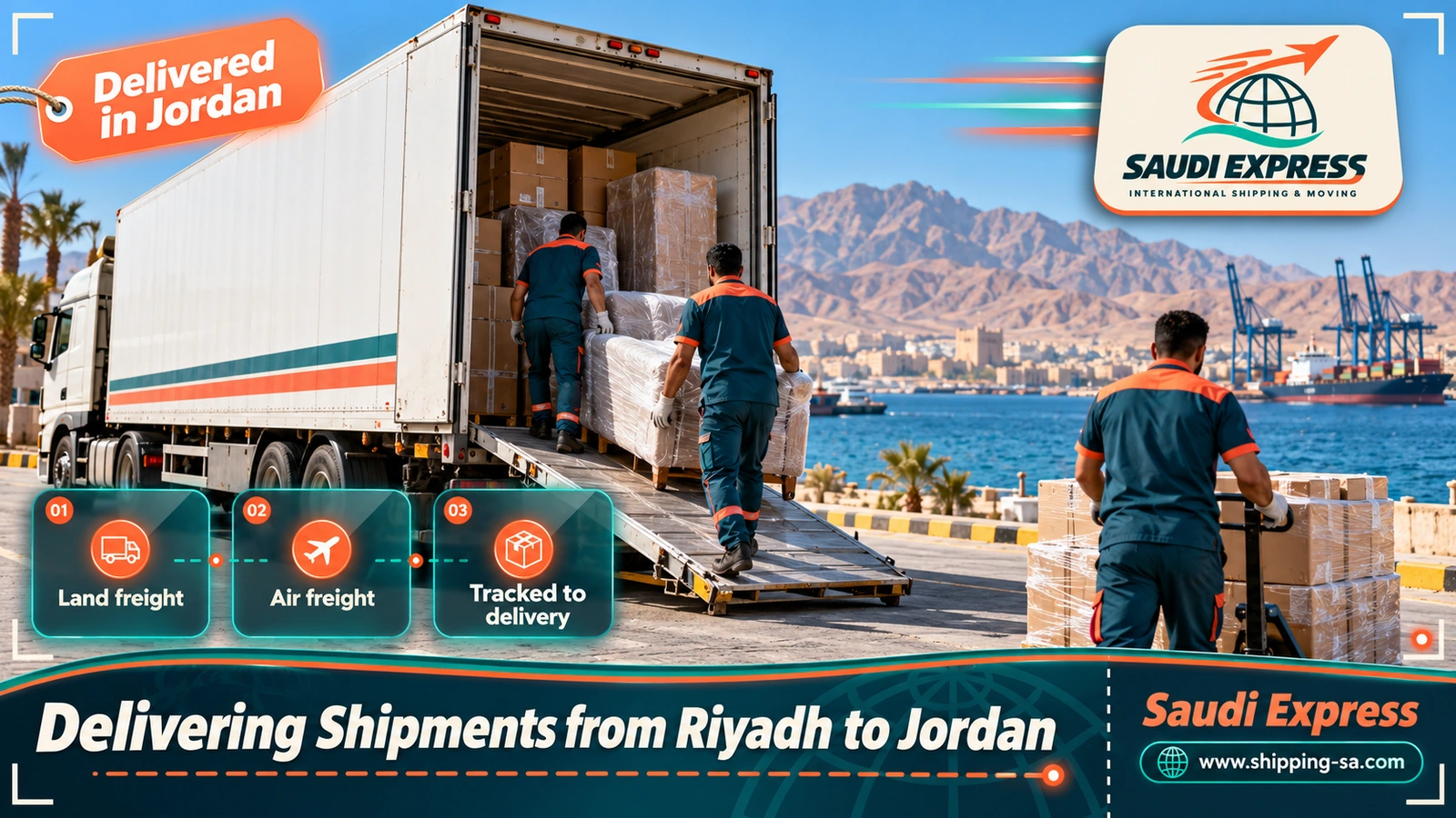 Delivering Shipments from Riyadh to Jordan