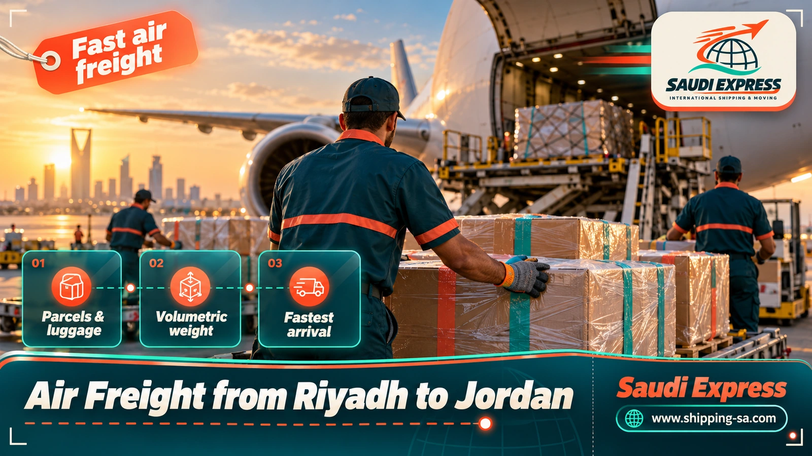 Air Freight from Riyadh to Jordan