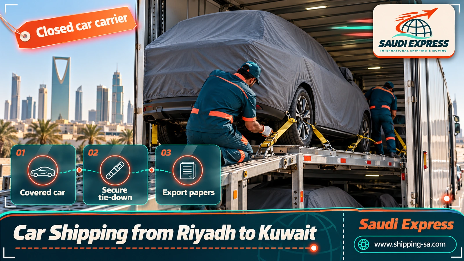 Car Shipping from Riyadh to Kuwait