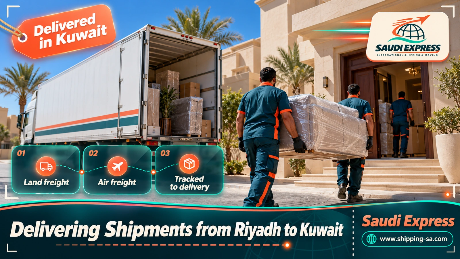 Delivering Shipments from Riyadh to Kuwait