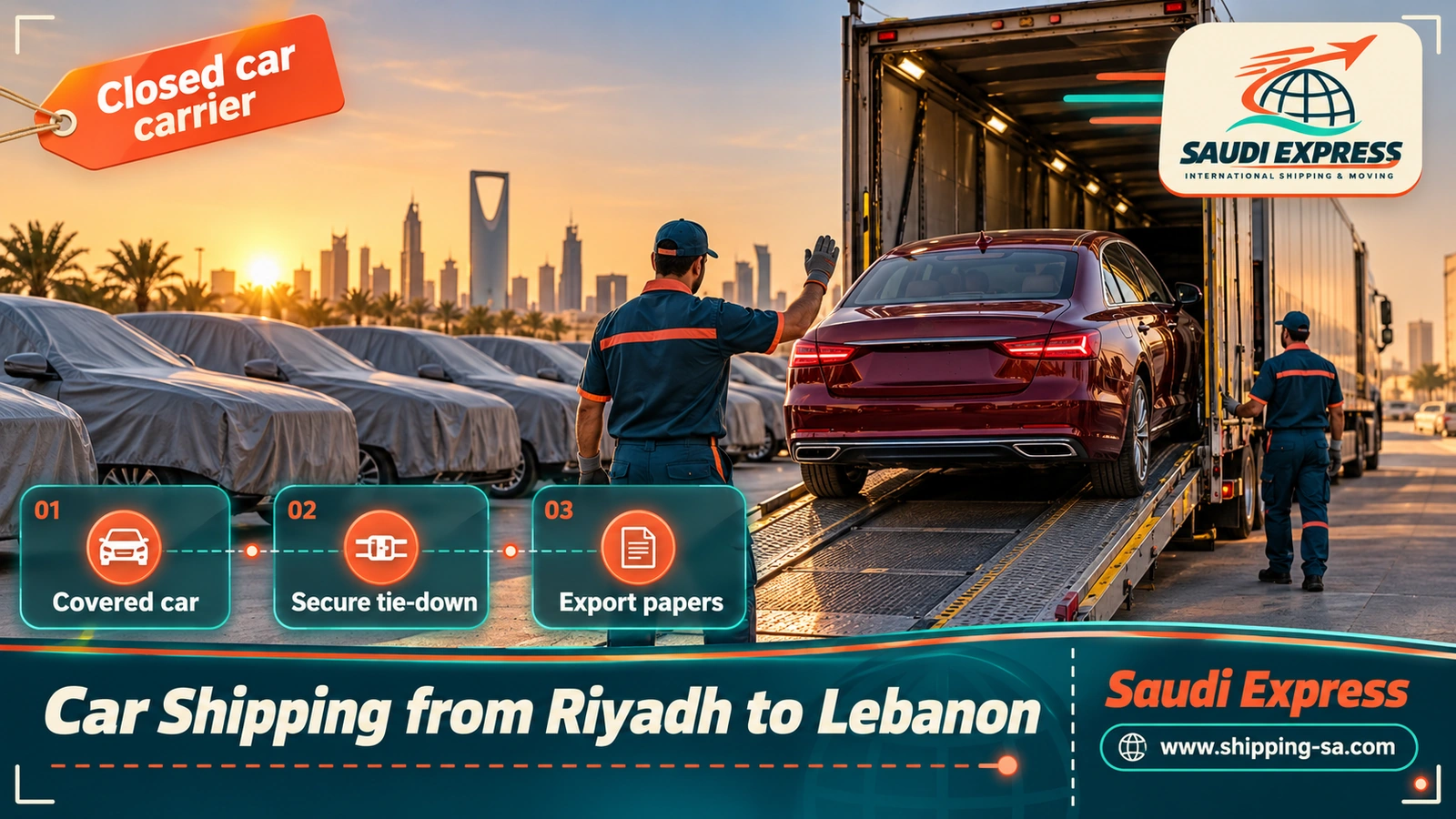 Car Shipping from Riyadh to Lebanon