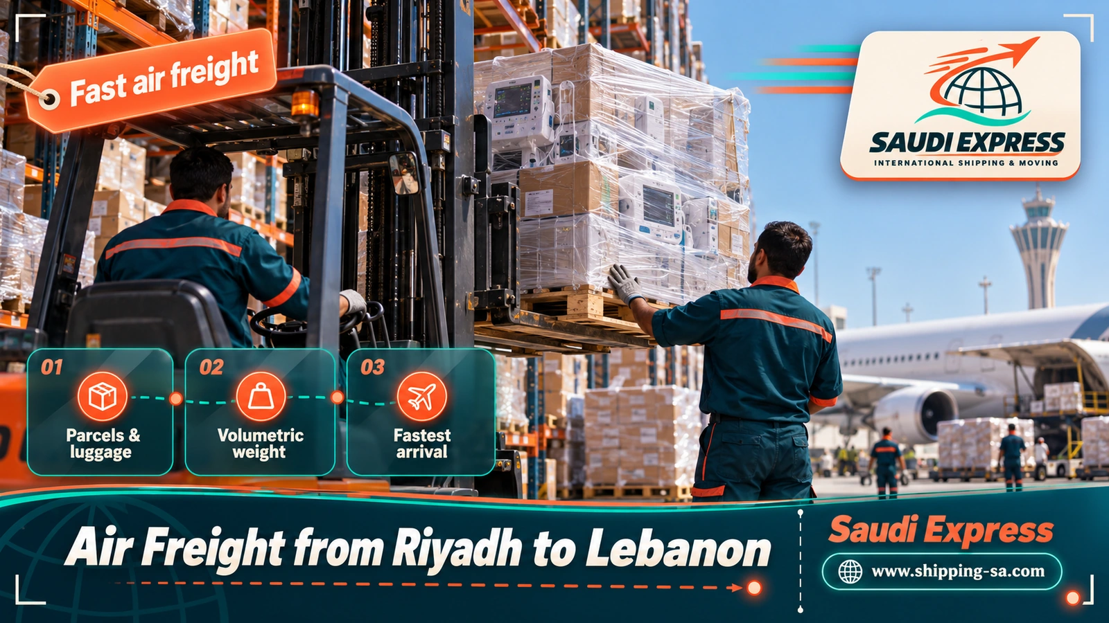 Air Freight from Riyadh to Lebanon