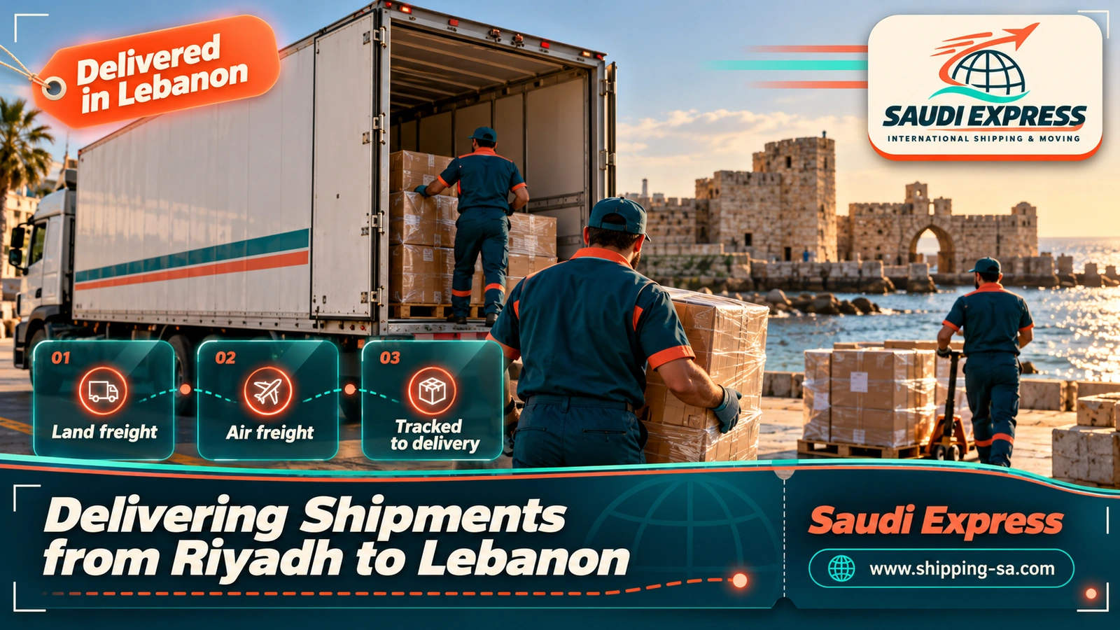Delivering Shipments from Riyadh to Lebanon