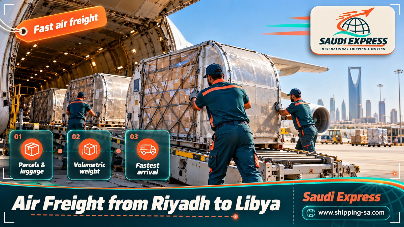 Air Freight from Riyadh to Libya