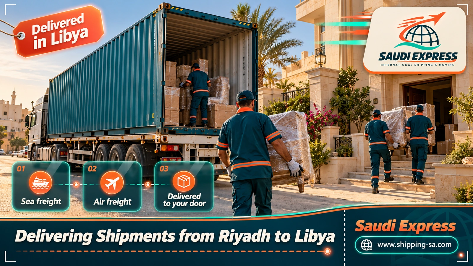 Delivering Shipments from Riyadh to Libya