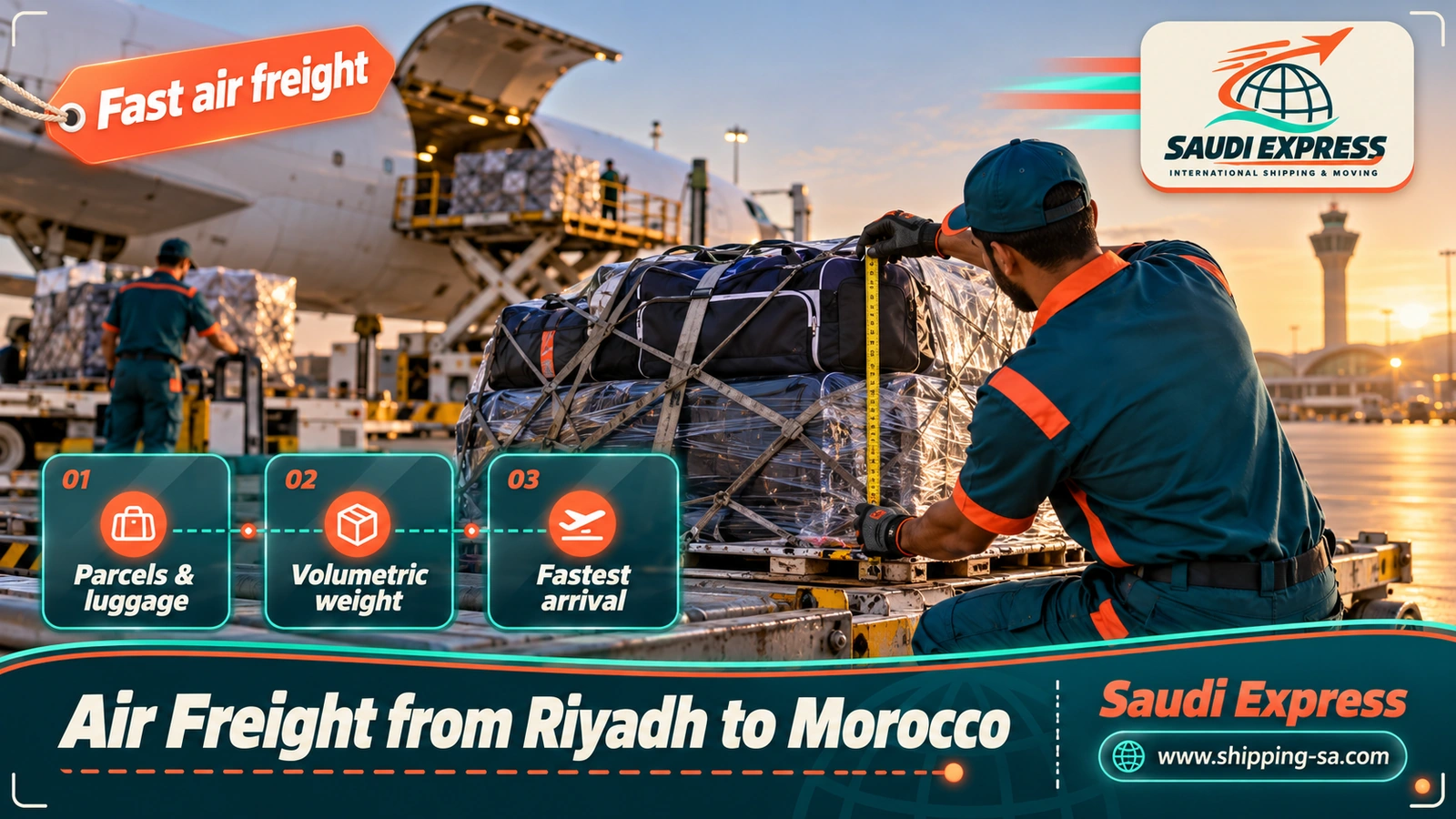 Air Freight from Riyadh to Morocco
