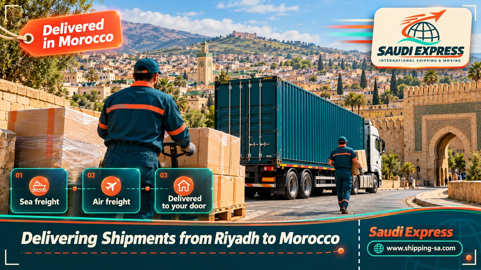 Delivering Shipments from Riyadh to Morocco
