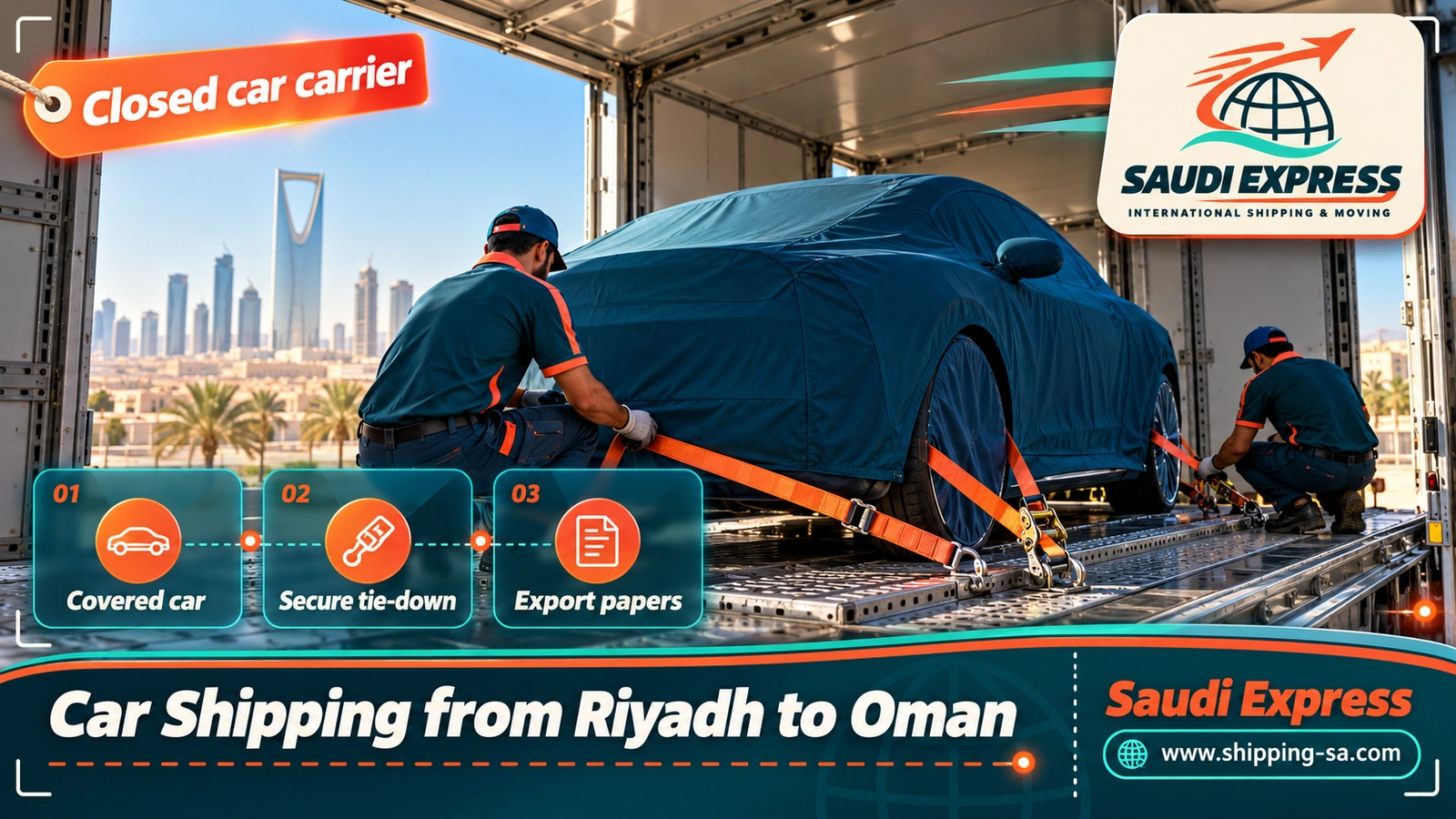 Car Shipping from Riyadh to Oman