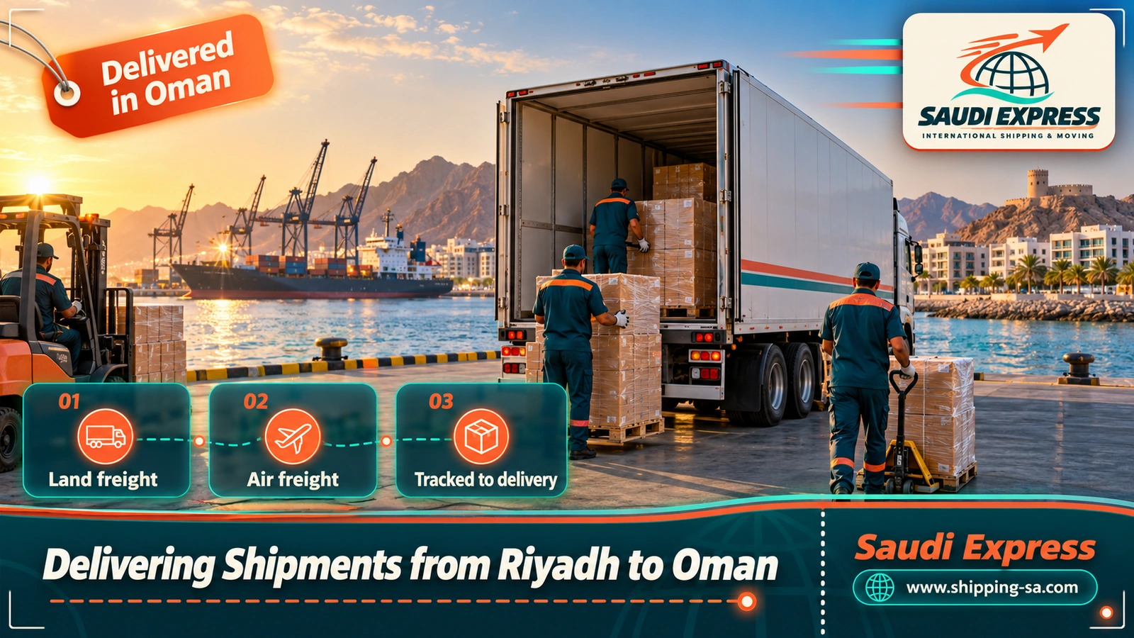 Delivering Shipments from Riyadh to Oman