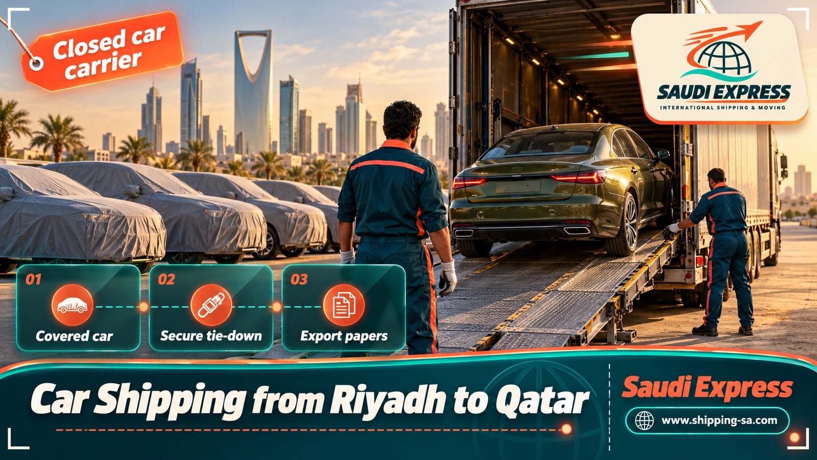 Car Shipping from Riyadh to Qatar