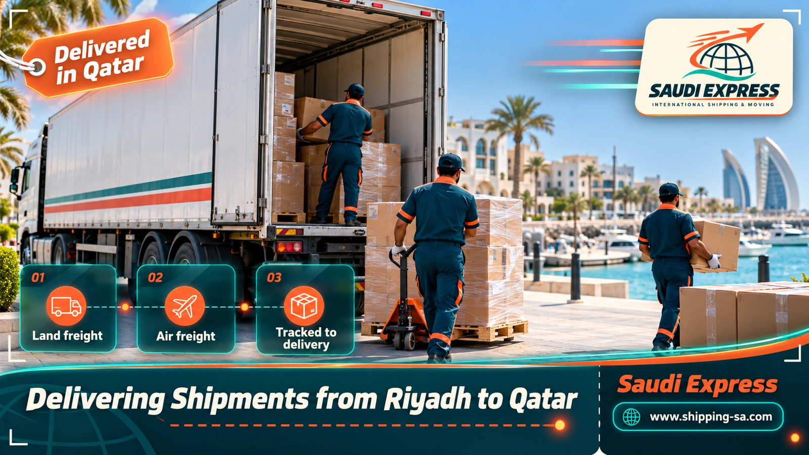 Delivering Shipments from Riyadh to Qatar