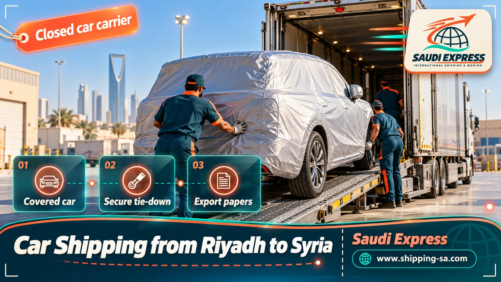 Car Shipping from Riyadh to Syria