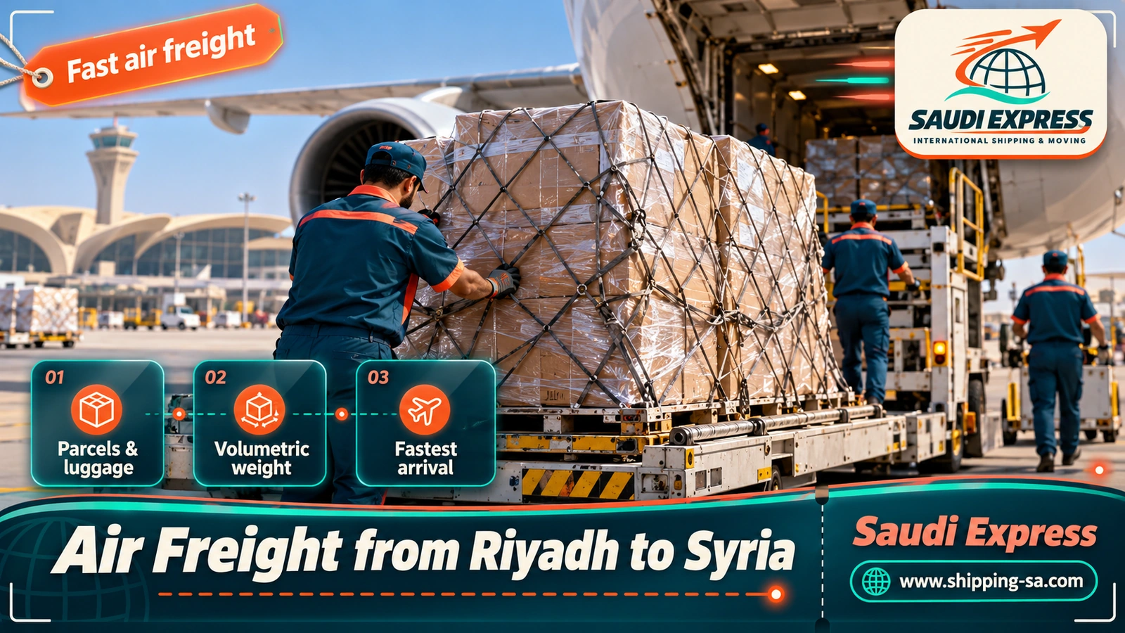 Air Freight from Riyadh to Syria