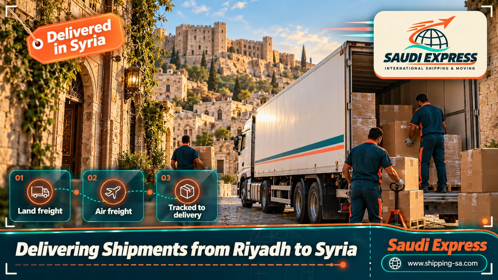 Delivering Shipments from Riyadh to Syria