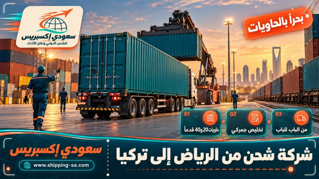 شركة شحن من الرياض إلى تركيا