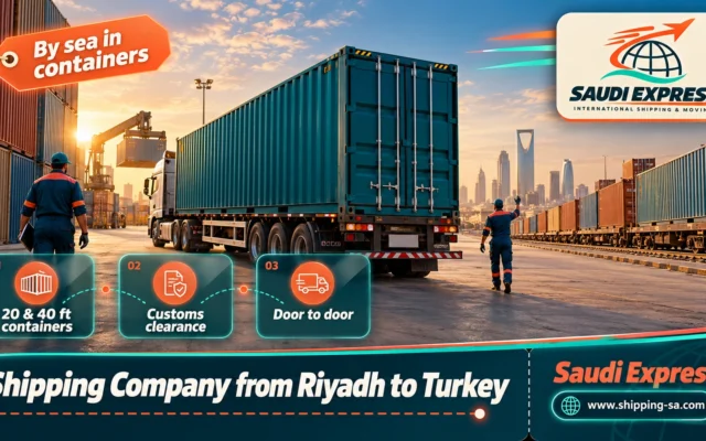 Shipping Company from Riyadh to Turkey