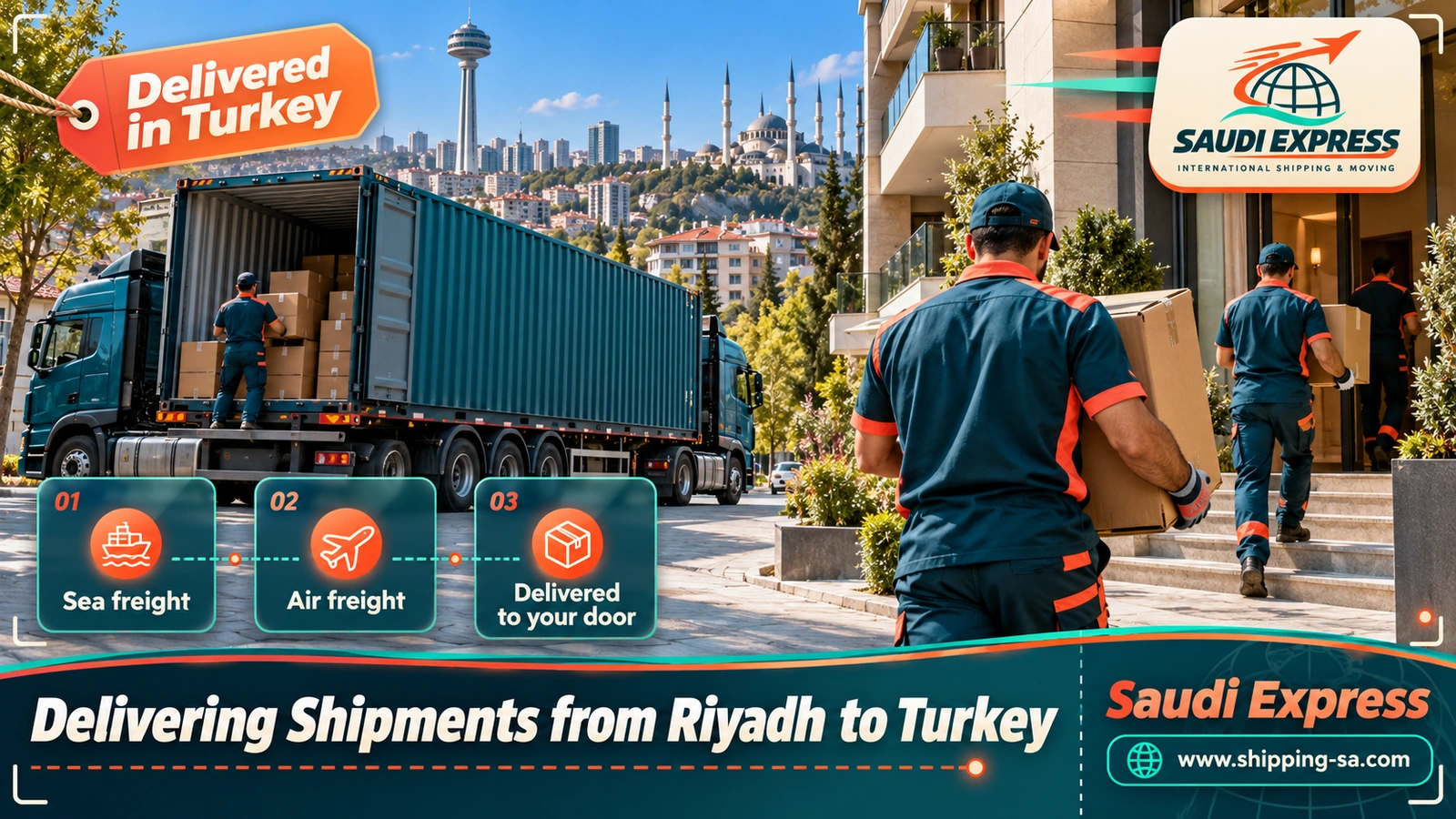Delivering Shipments from Riyadh to Turkey
