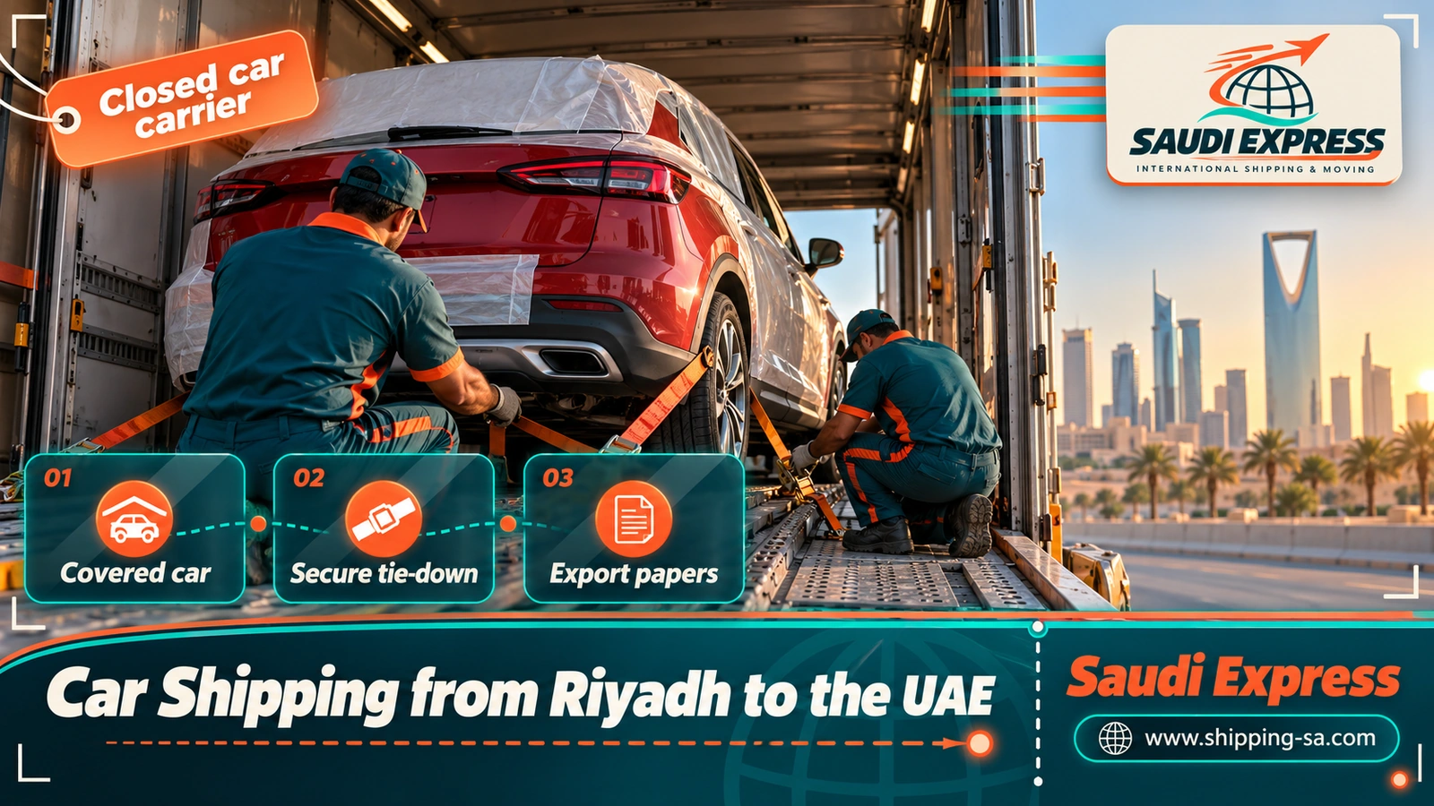 Car Shipping from Riyadh to the UAE