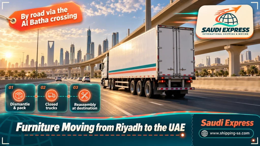 Furniture Moving from Riyadh to the UAE