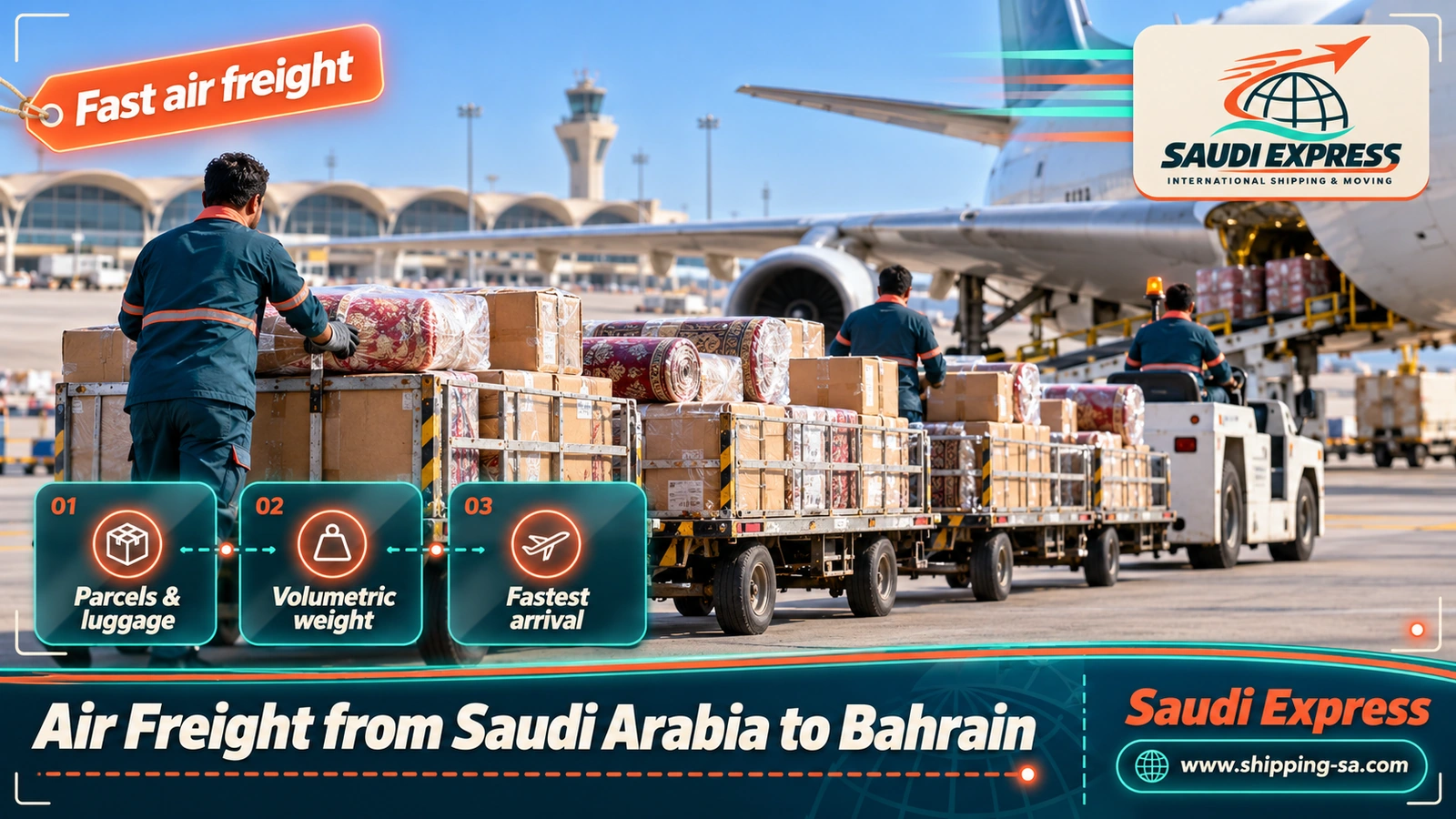 Air Freight from Saudi Arabia to Bahrain