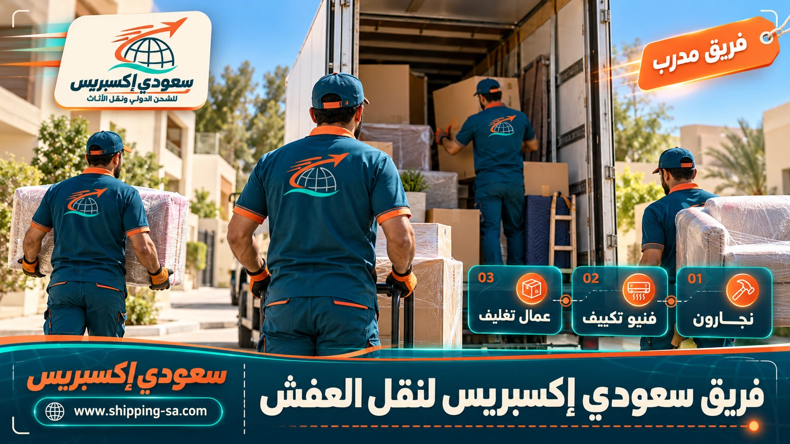 فريق سعودي إكسبريس لنقل العفش