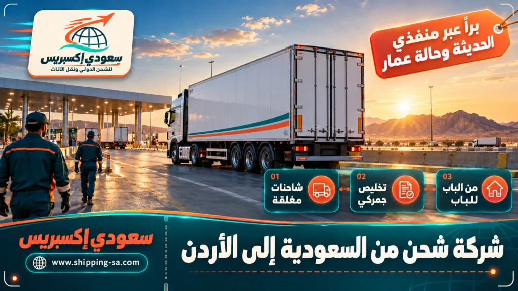 شركة شحن من السعودية إلى الأردن