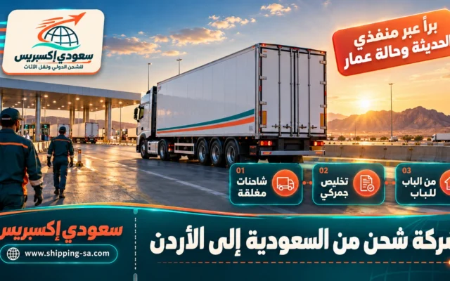 شركة شحن من السعودية إلى الأردن