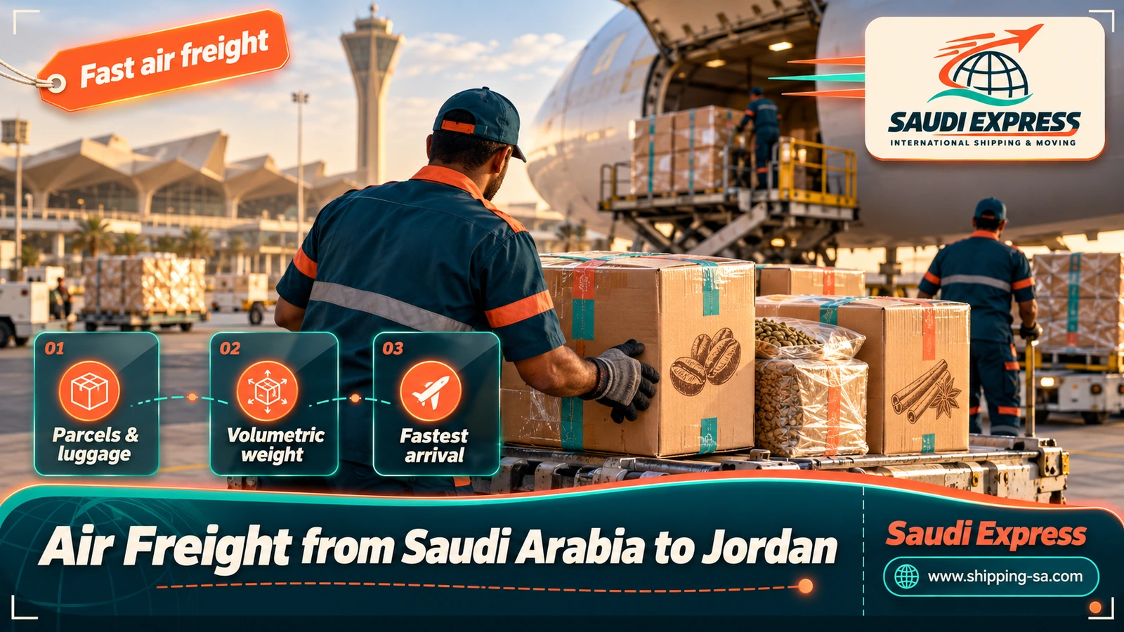 Air Freight from Saudi Arabia to Jordan