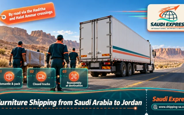 Furniture Shipping from Saudi Arabia to Jordan
