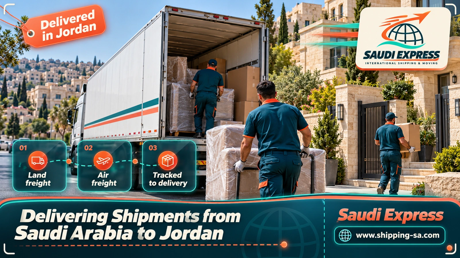 Delivering Shipments from Saudi Arabia to Jordan