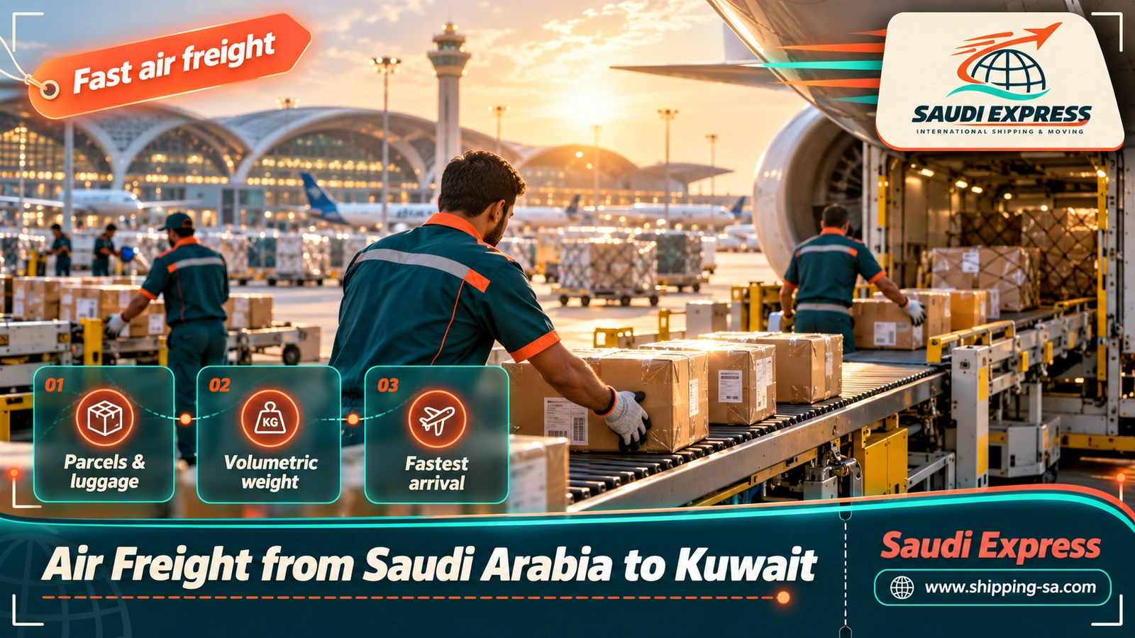Air Freight from Saudi Arabia to Kuwait