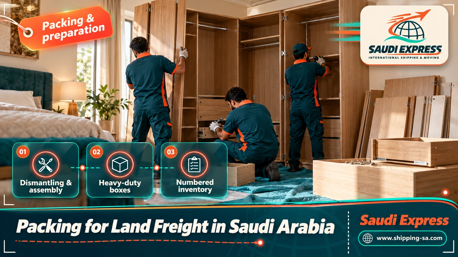 Packing for Land Freight in Saudi Arabia