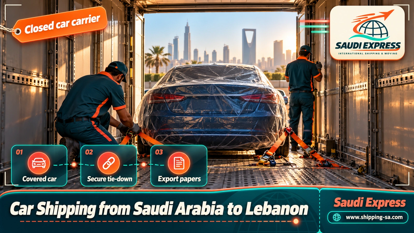 Car Shipping from Saudi Arabia to Lebanon