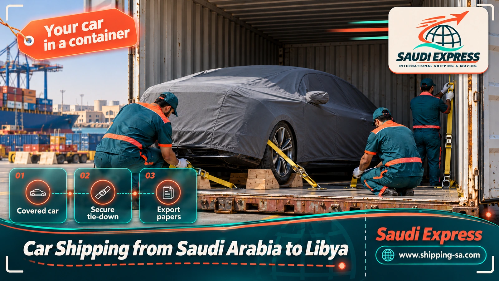 Car Shipping from Saudi Arabia to Libya