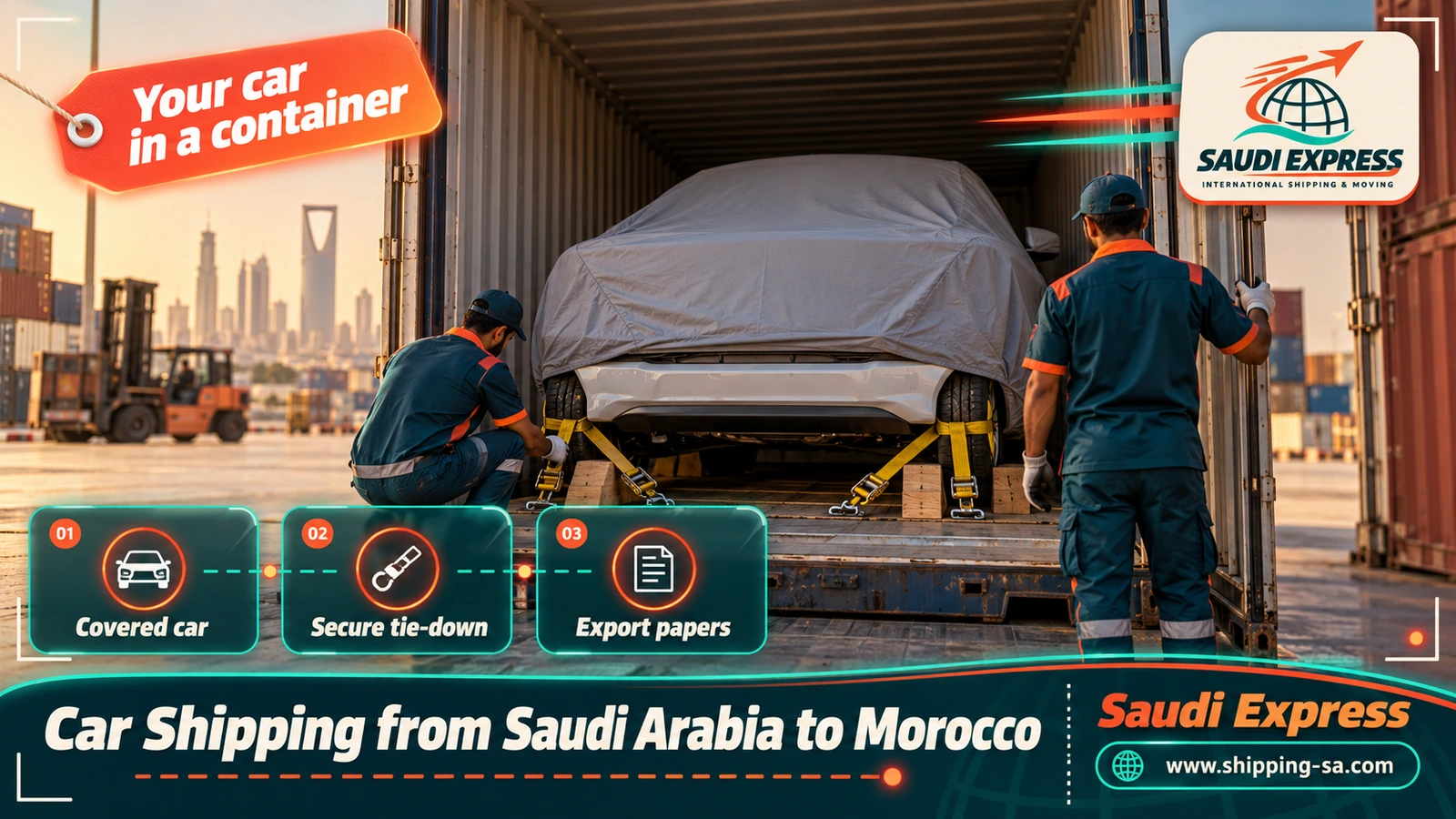 Car Shipping from Saudi Arabia to Morocco