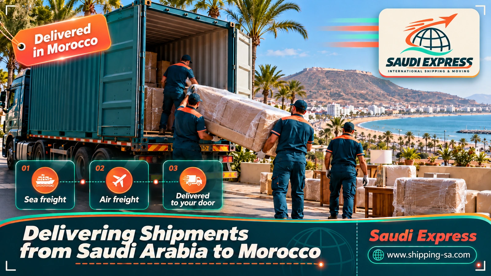 Delivering Shipments from Saudi Arabia to Morocco
