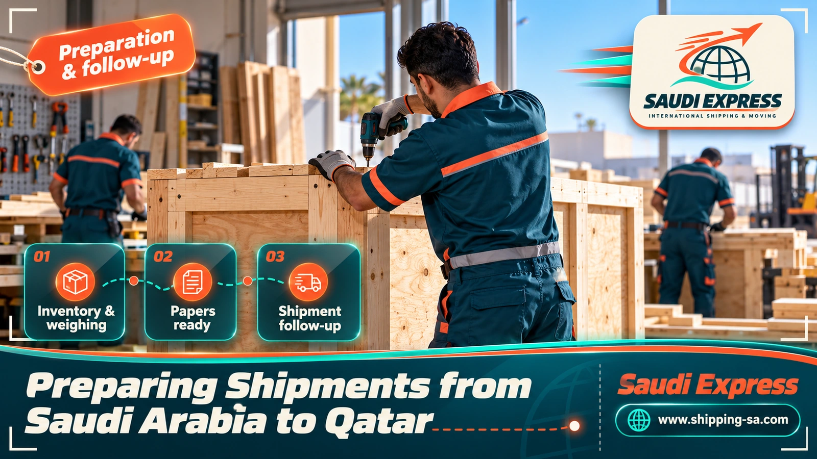 Preparing Shipments from Saudi Arabia to Qatar