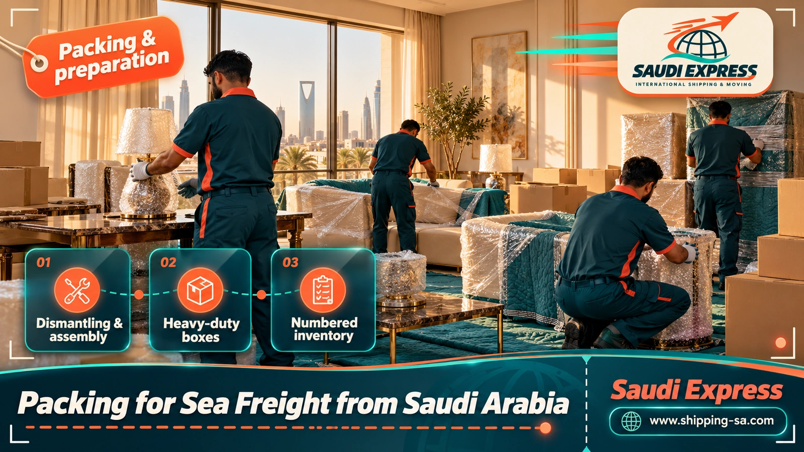 Packing for Sea Freight from Saudi Arabia