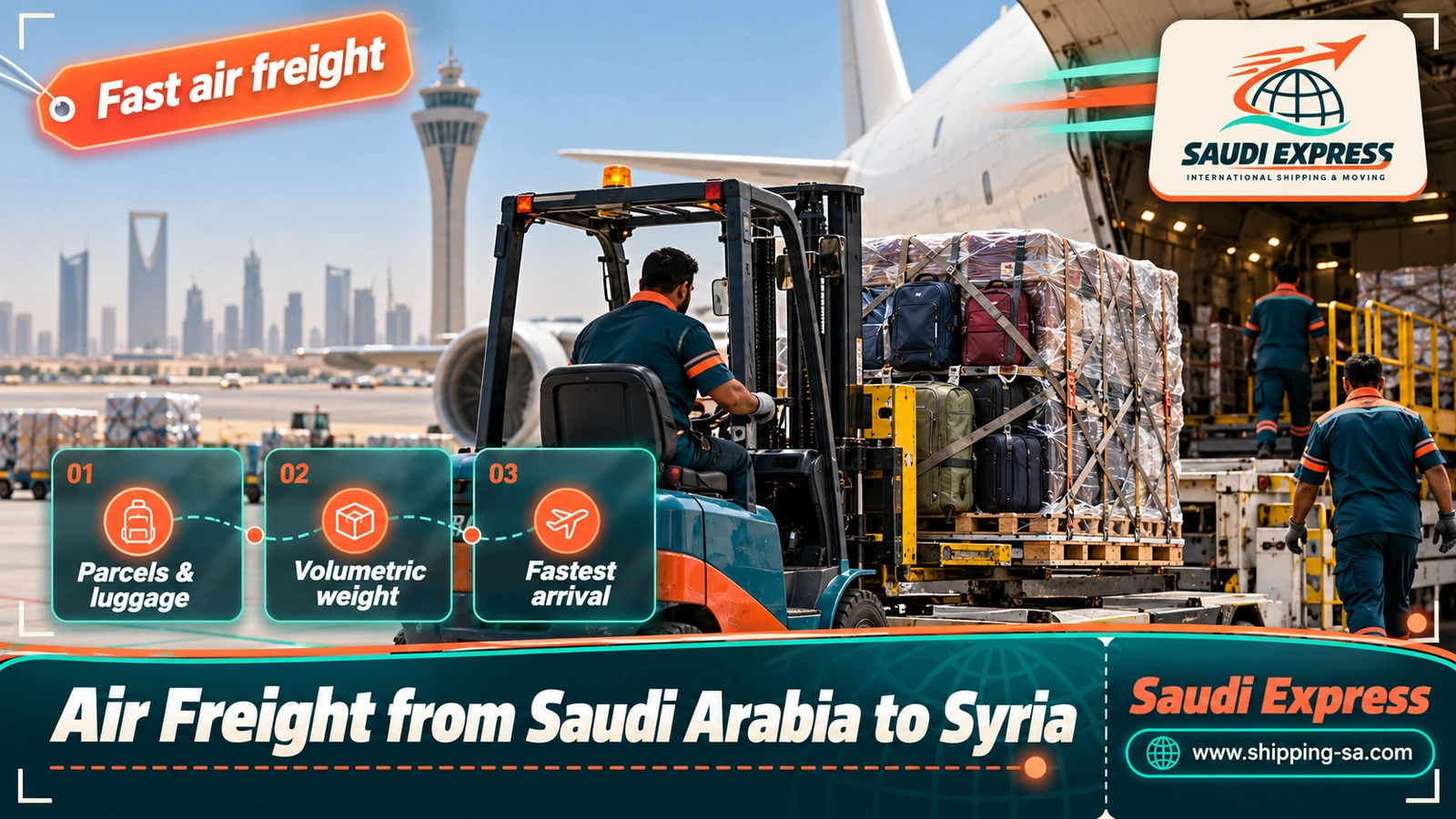 Air Freight from Saudi Arabia to Syria