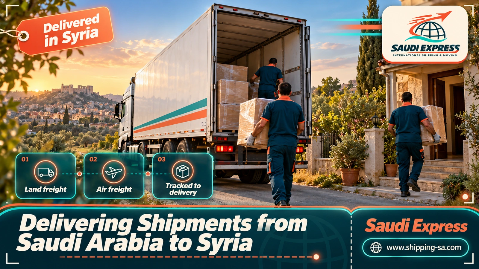 Delivering Shipments from Saudi Arabia to Syria